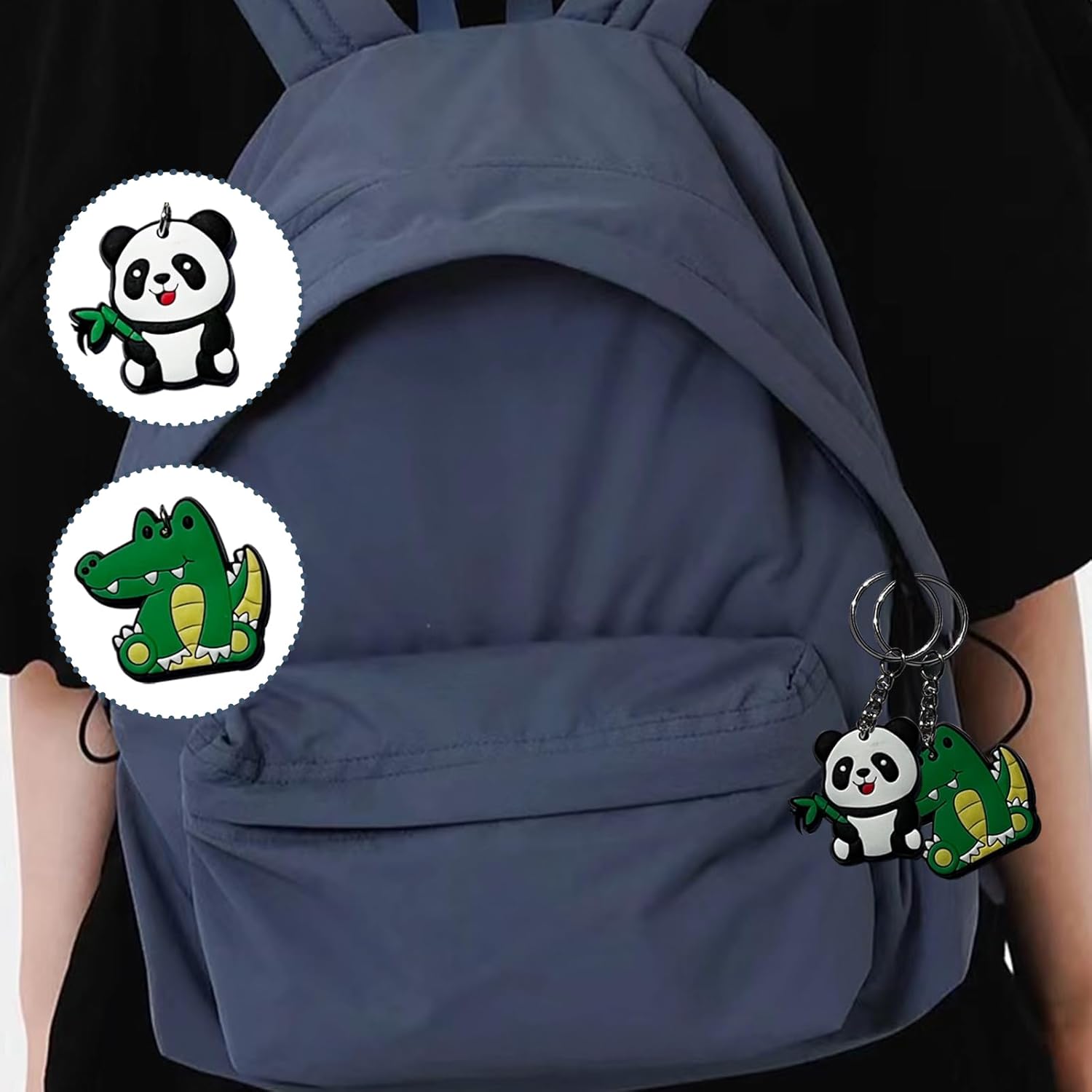 New 30pcs animal key cartoon Key chain Key Tags Goodie Bag Stuffer Christmas Gift Holiday Charms for children